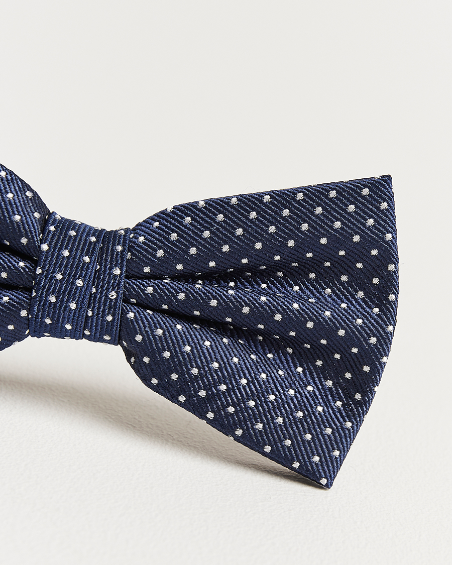 Homme | Nœuds Papillon | Amanda Christensen | Micro Dot Pre Tie Silk Navy