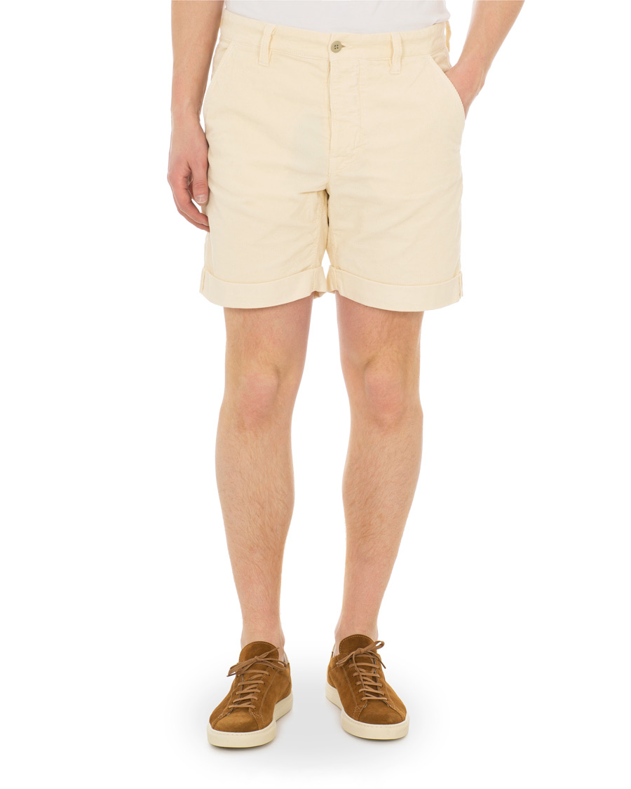 Homme | Shorts | Nudie Jeans | Luke Baby Cord Shorts Dusty White