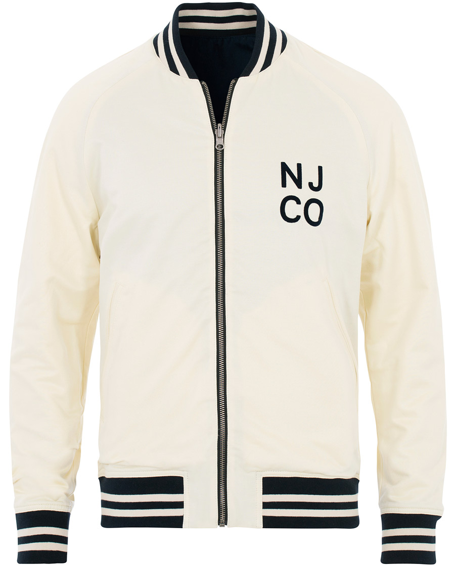 Homme | Manteaux Et Vestes | Nudie Jeans | Mark Baseball Reversible Jacket White/Navy