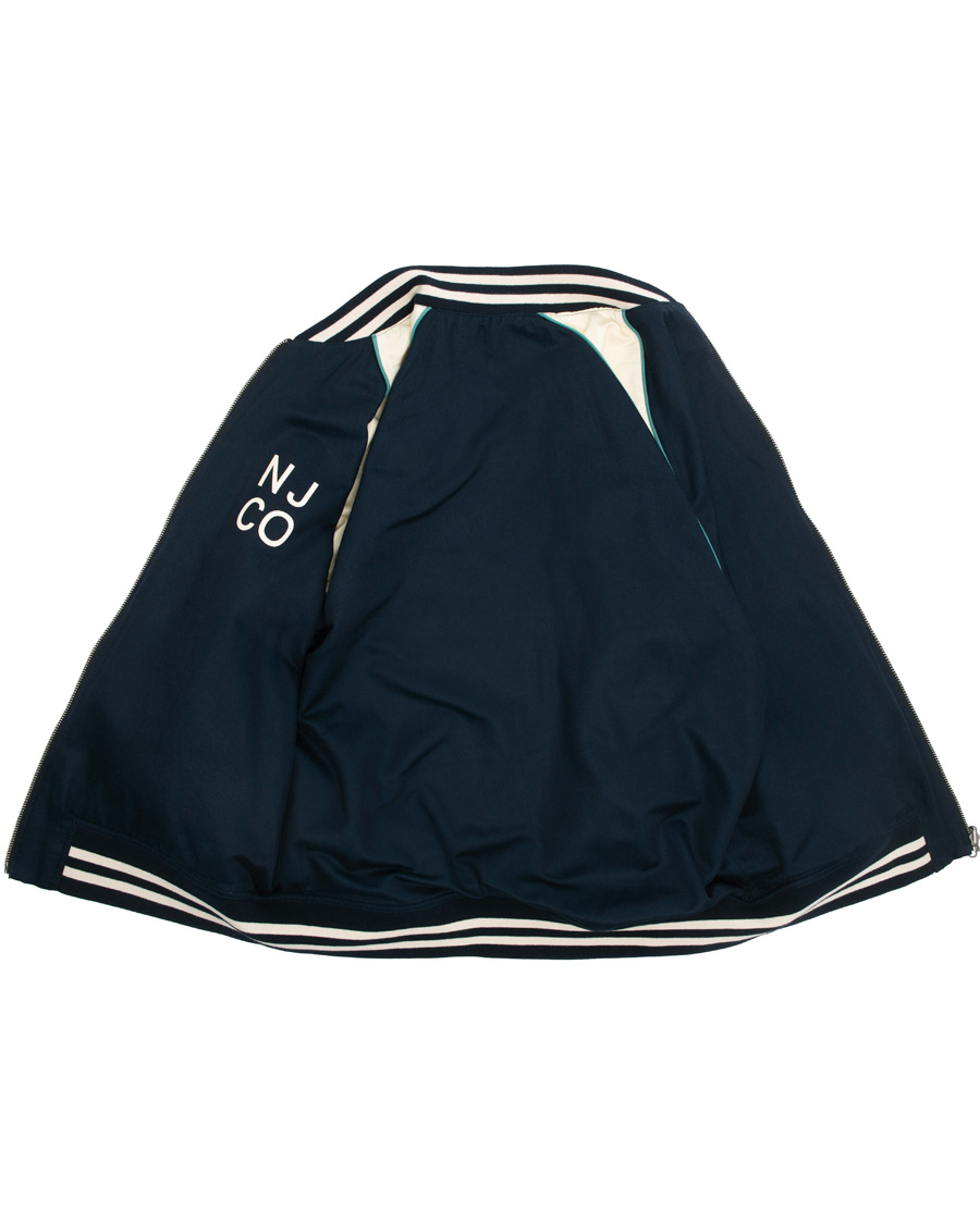 Homme | Manteaux Et Vestes | Nudie Jeans | Mark Baseball Reversible Jacket White/Navy