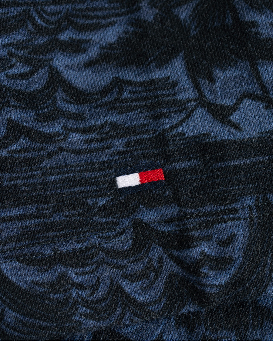 Homme | Polos | Tommy Hilfiger | All Over Flower Print Polo Vintage Indigo