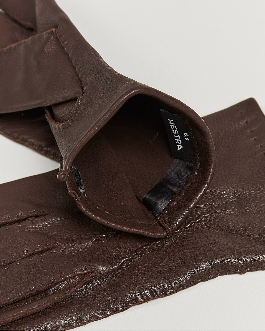 Homme | Accessoires chauds | Hestra | Henry Unlined Deerskin Glove Chocolate