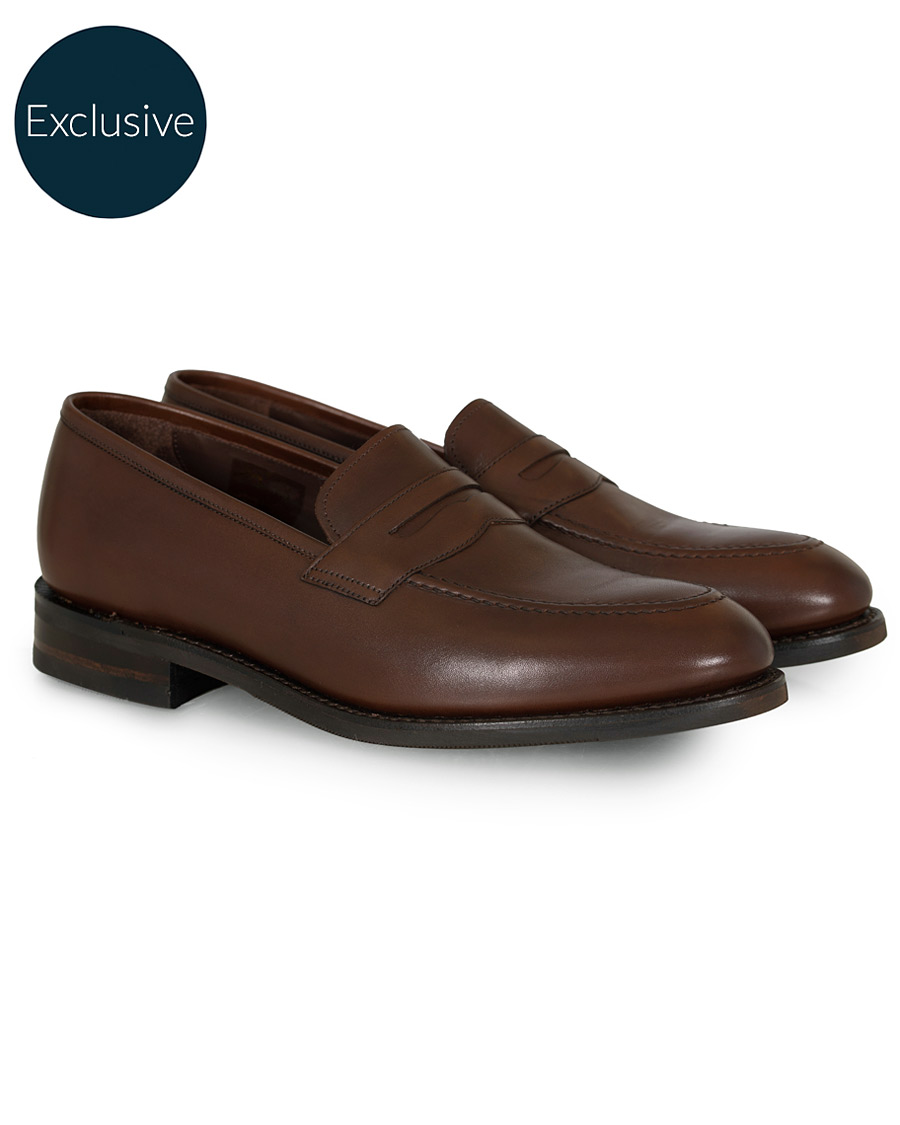 Homme | Loake 1880 MTO Whitehall Penny Loafer Dark Brown Calf | Loake 1880 | MTO Whitehall Penny Loafer Dark Brown Calf