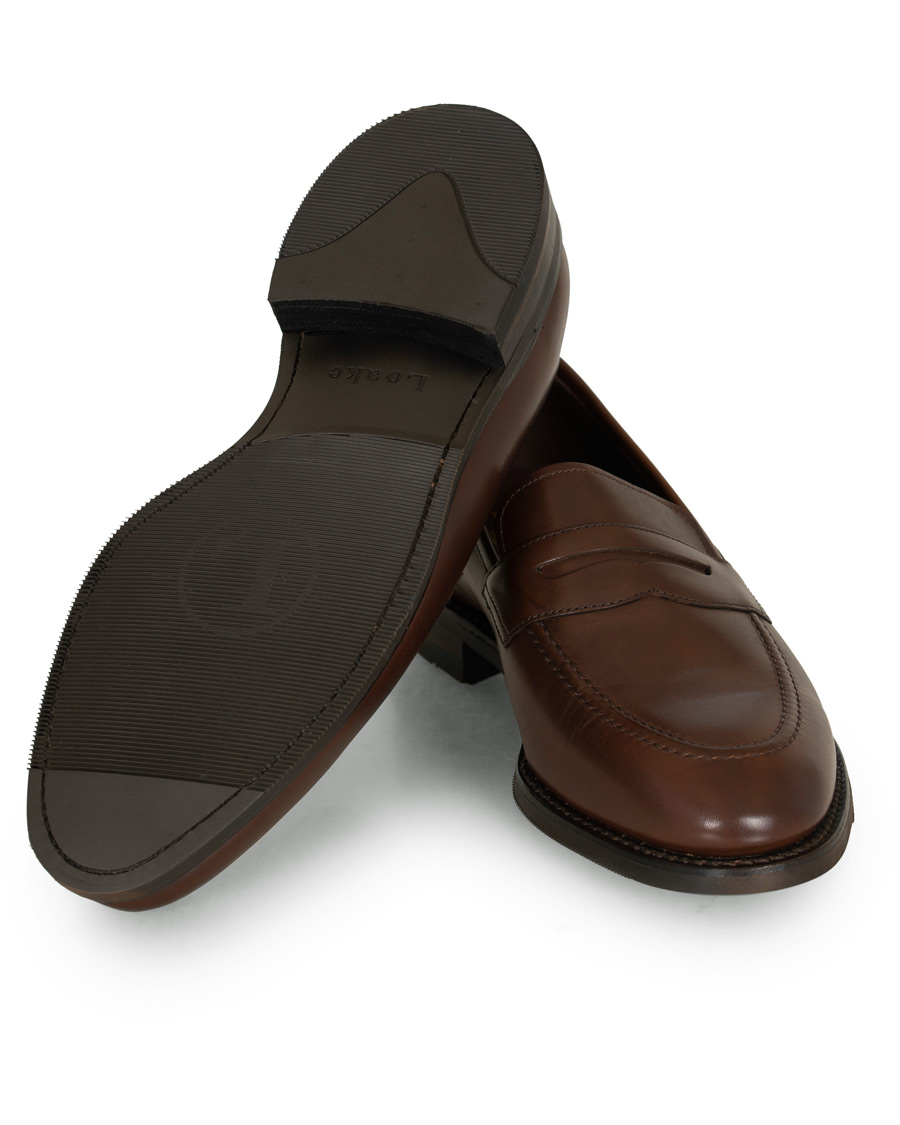 Homme | Loake 1880 MTO Whitehall Penny Loafer Dark Brown Calf | Loake 1880 | MTO Whitehall Penny Loafer Dark Brown Calf