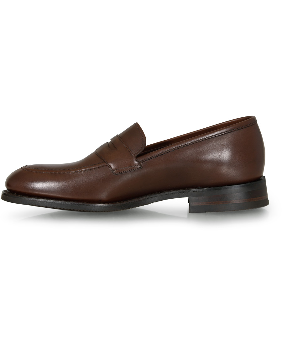 Homme | Loake 1880 MTO Whitehall Penny Loafer Dark Brown Calf | Loake 1880 | MTO Whitehall Penny Loafer Dark Brown Calf