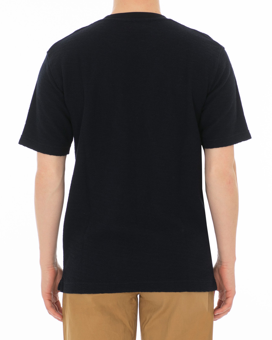 Homme | T-shirts | Norse Projects | Johannes Texture Short Sleeve T-Shirt Dark Navy