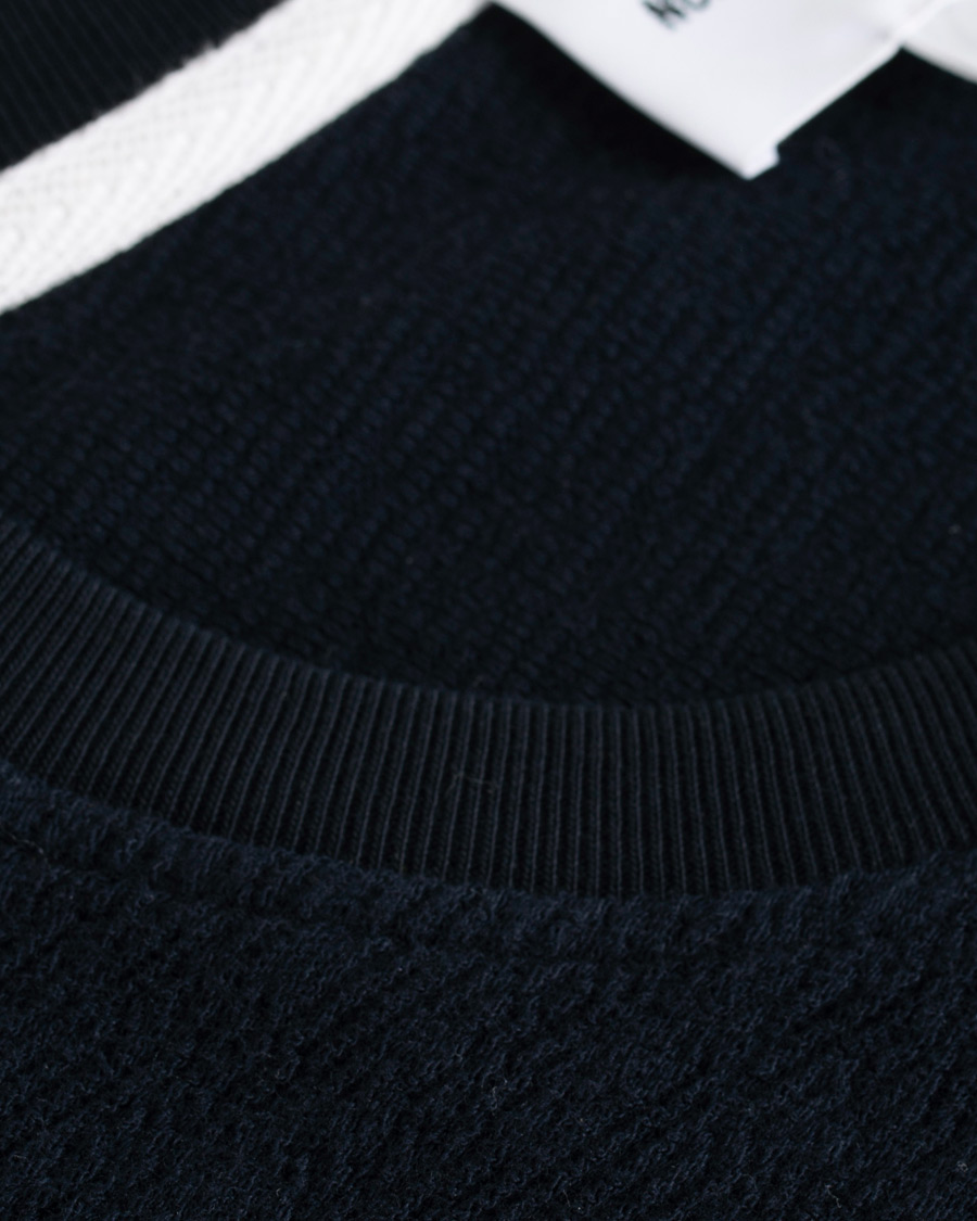 Homme | T-shirts | Norse Projects | Johannes Texture Short Sleeve T-Shirt Dark Navy