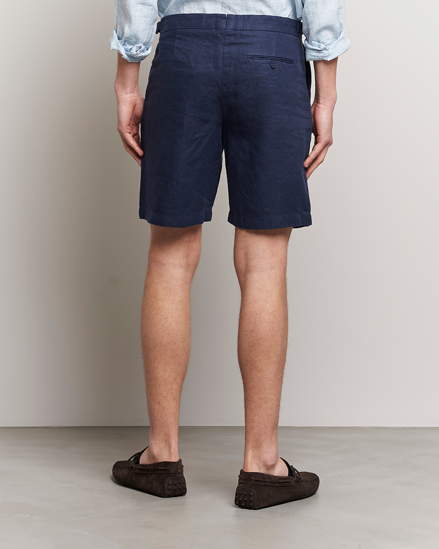 Homme | Shorts | Orlebar Brown | Norwich Linen Shorts Navy