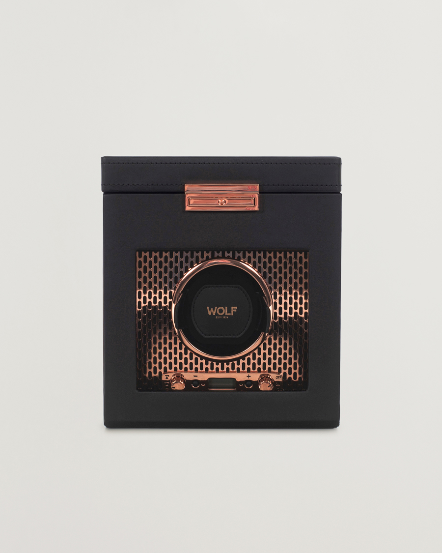 Homme | Boîtes montres et bijoux | WOLF | Axis Single Winder with Storage Copper