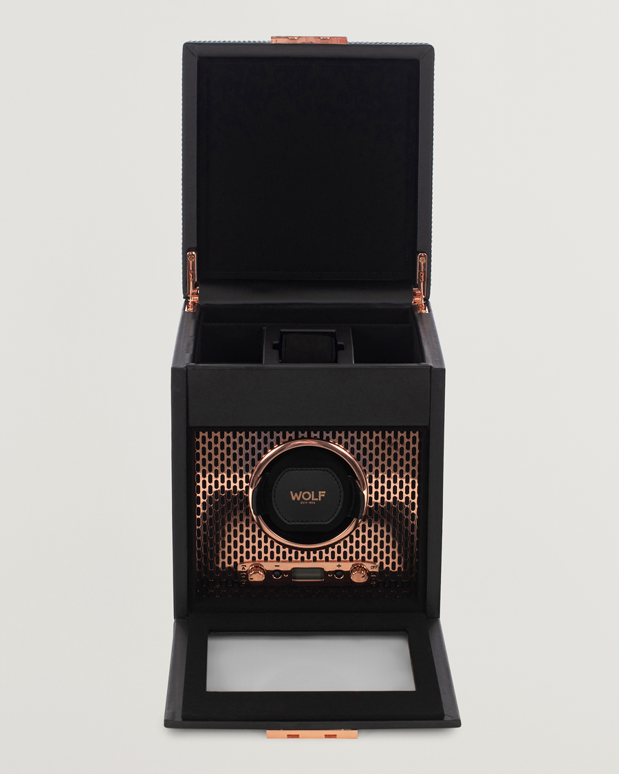 Homme | Boîtes montres et bijoux | WOLF | Axis Single Winder with Storage Copper