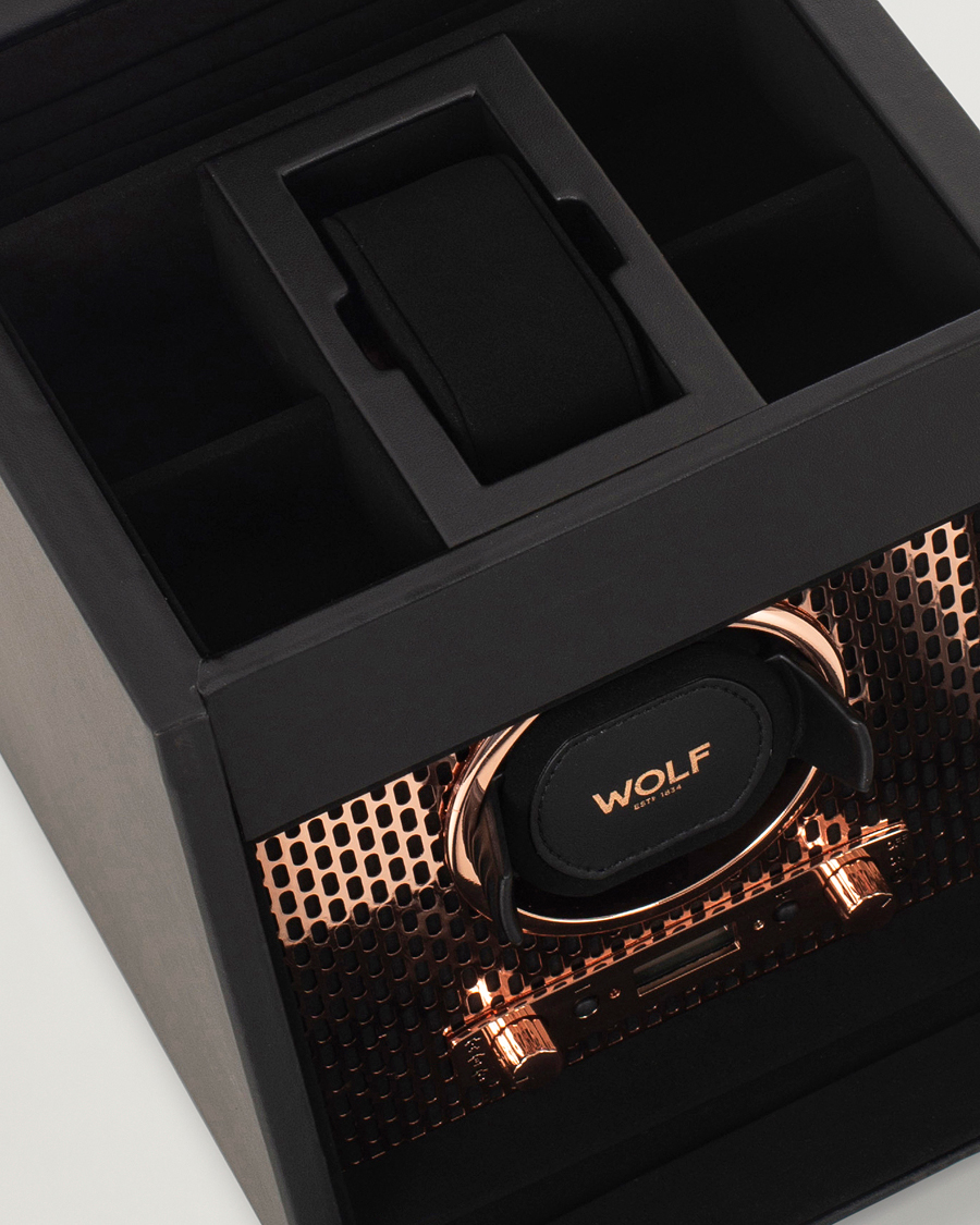 Homme | Boîtes montres et bijoux | WOLF | Axis Single Winder with Storage Copper