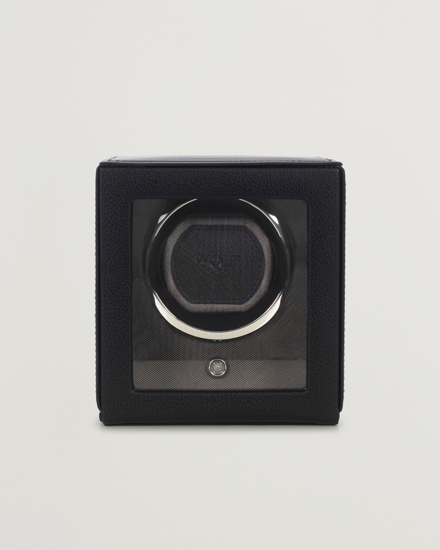Homme | Boîtes montres et bijoux | WOLF | Cub Single Winder With Cover Black