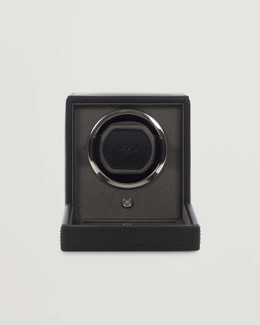 Homme | Boîtes montres et bijoux | WOLF | Cub Single Winder With Cover Black