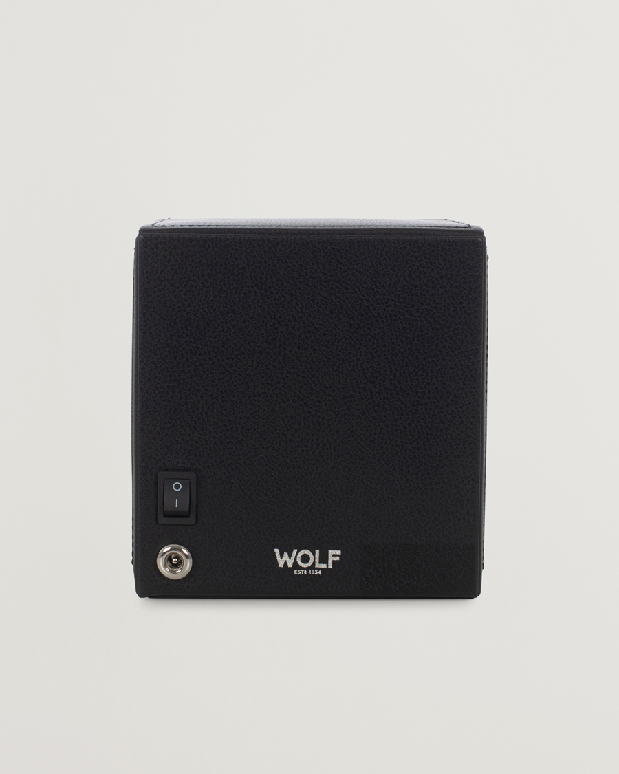 Homme | Boîtes montres et bijoux | WOLF | Cub Single Winder With Cover Black