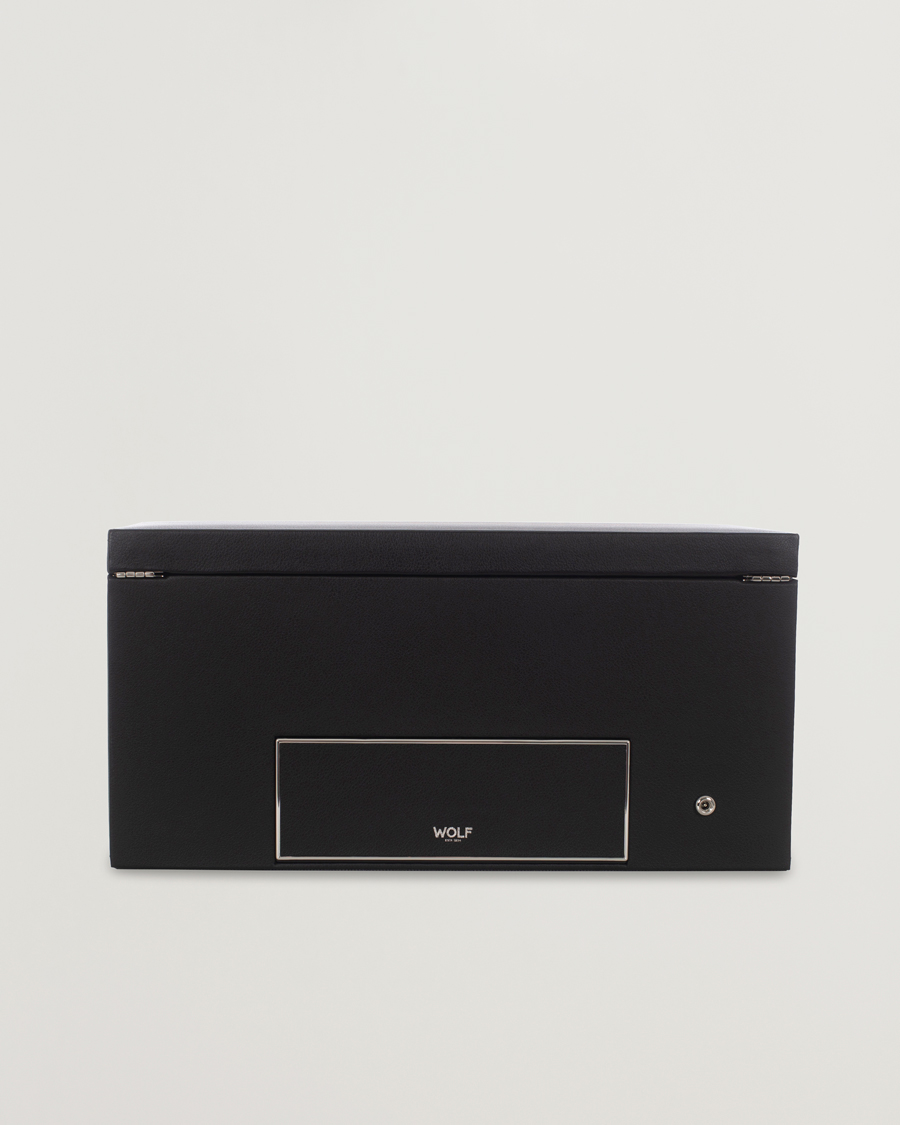 Homme | Boîtes montres et bijoux | WOLF | Viceroy Triple Winder with Storage and Travel Case Black