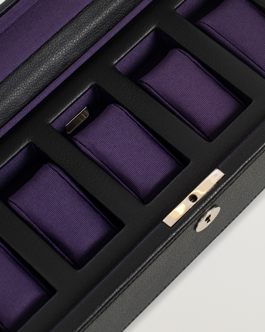 Homme | Boîtes montres et bijoux | WOLF | Windsor 5 Piece Watch Box Black Purple