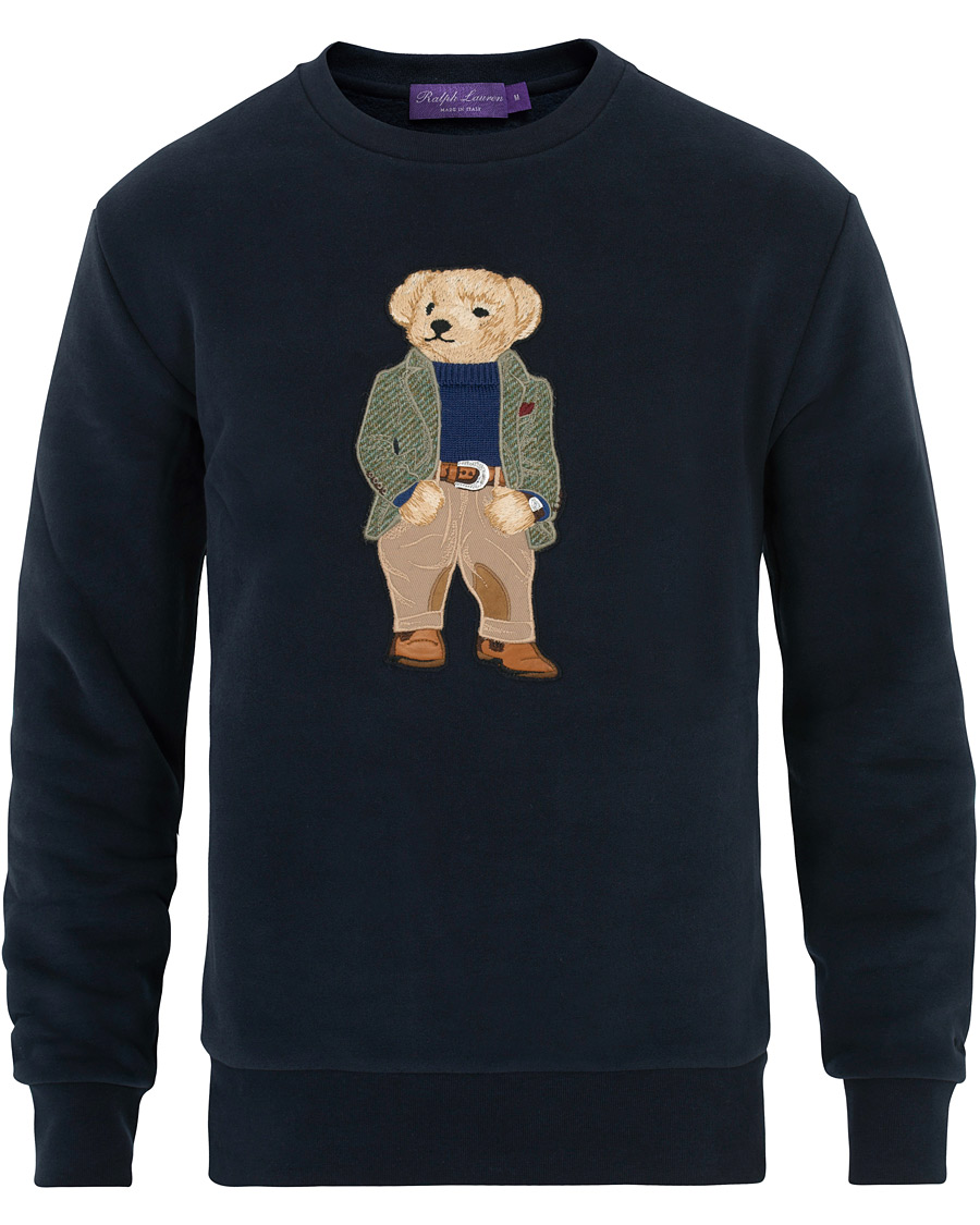 Homme | Pulls Et Tricots | Ralph Lauren Purple Label | Lux Fleece Ralph Bear Sweatshirt Classic Chairman Navy