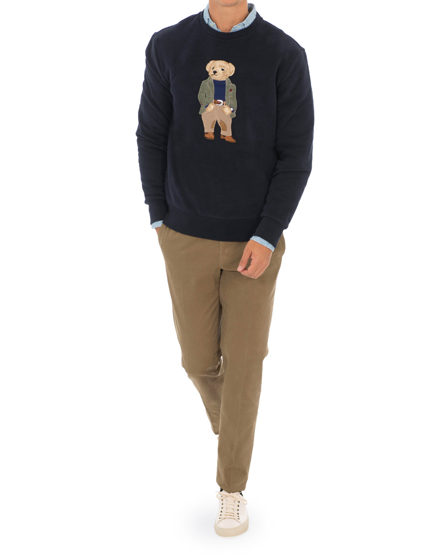 Homme | Pulls Et Tricots | Ralph Lauren Purple Label | Lux Fleece Ralph Bear Sweatshirt Classic Chairman Navy