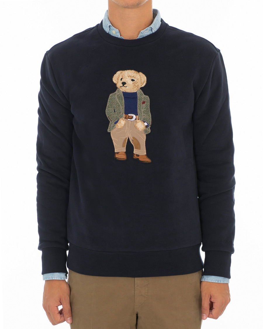 Homme | Pulls Et Tricots | Ralph Lauren Purple Label | Lux Fleece Ralph Bear Sweatshirt Classic Chairman Navy