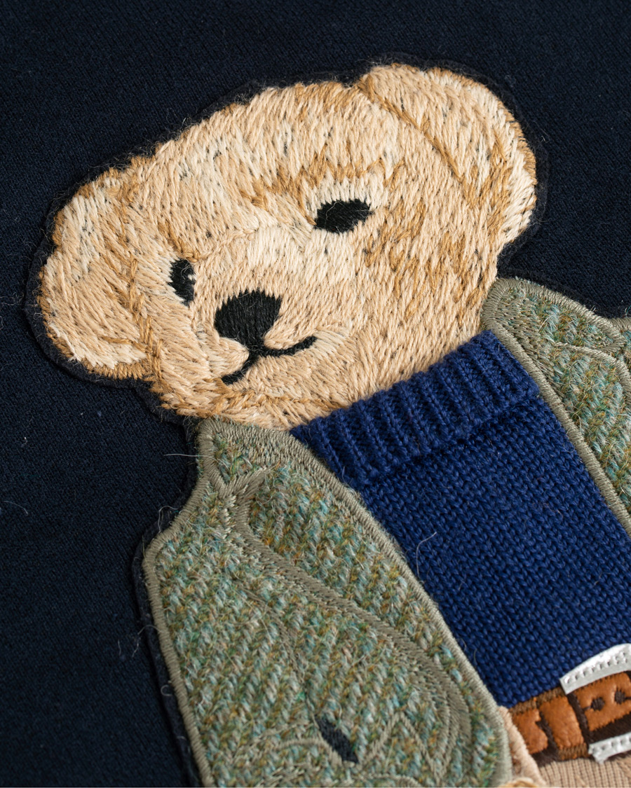 Homme | Pulls Et Tricots | Ralph Lauren Purple Label | Lux Fleece Ralph Bear Sweatshirt Classic Chairman Navy