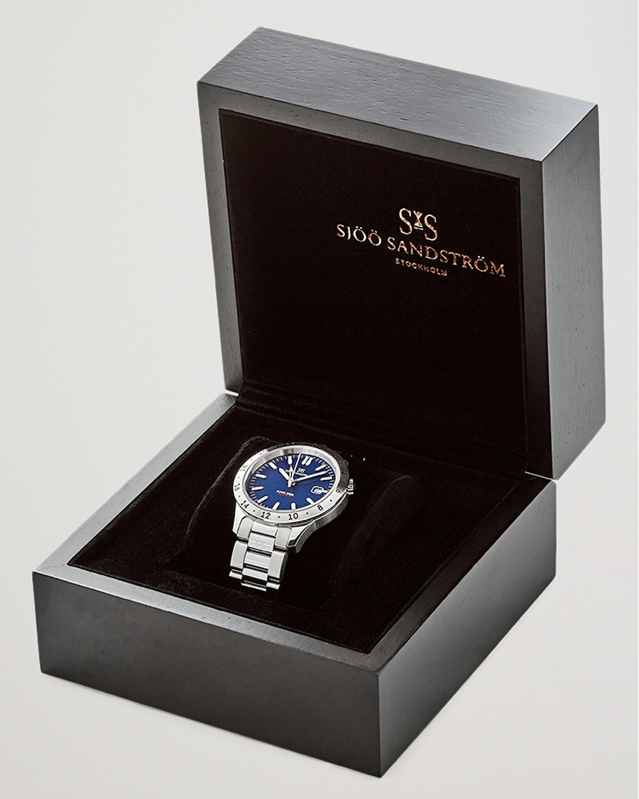 Homme | Sjöö Sandström Royal Steel Worldtimer 41mm Blue with Steel | Sjöö Sandström | Royal Steel Worldtimer 41mm Blue with Steel