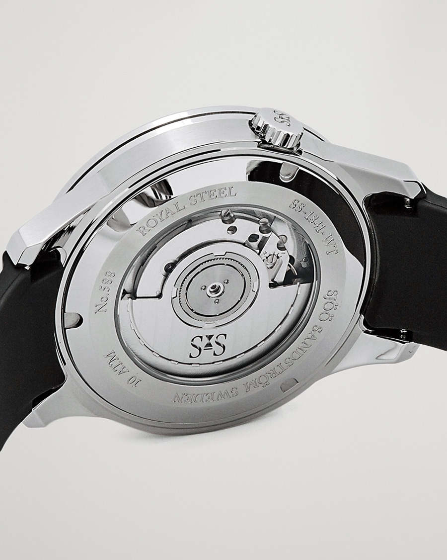 Homme | Sjöö Sandström Royal Steel Worldtimer 41mm Blue with Rubber | Sjöö Sandström | Royal Steel Worldtimer 41mm Blue with Rubber