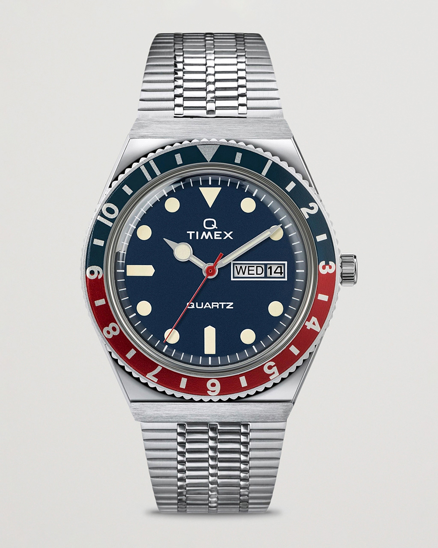 Homme | Timex Q Reissue 1979 Silver/Blue Dial | Timex | Q Reissue 1979 Silver/Blue Dial