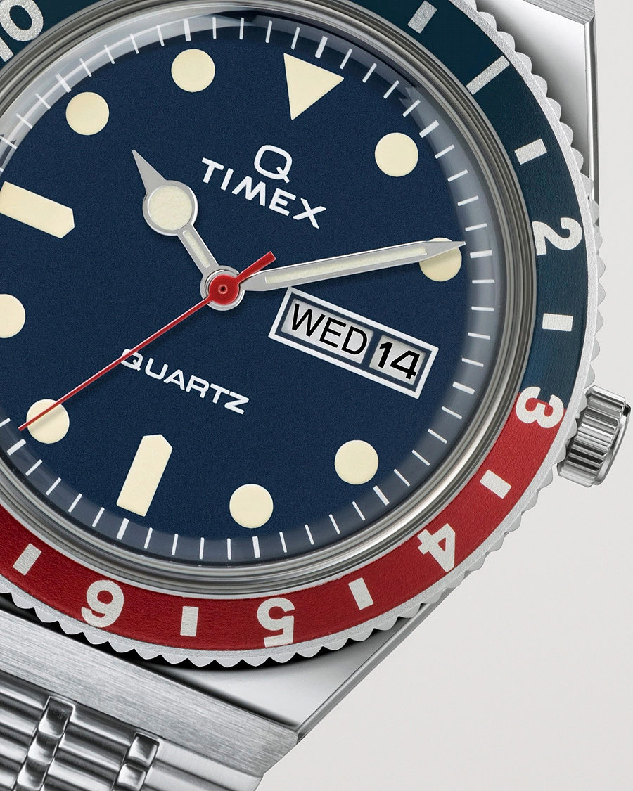 Homme | Timex Q Reissue 1979 Silver/Blue Dial | Timex | Q Reissue 1979 Silver/Blue Dial