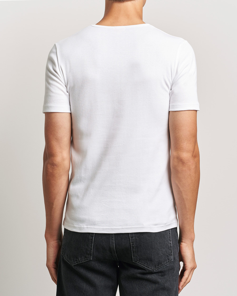Homme | T-shirts | Armor-lux | 2-Pack Crew Neck T-Shirt White/Rich Navy