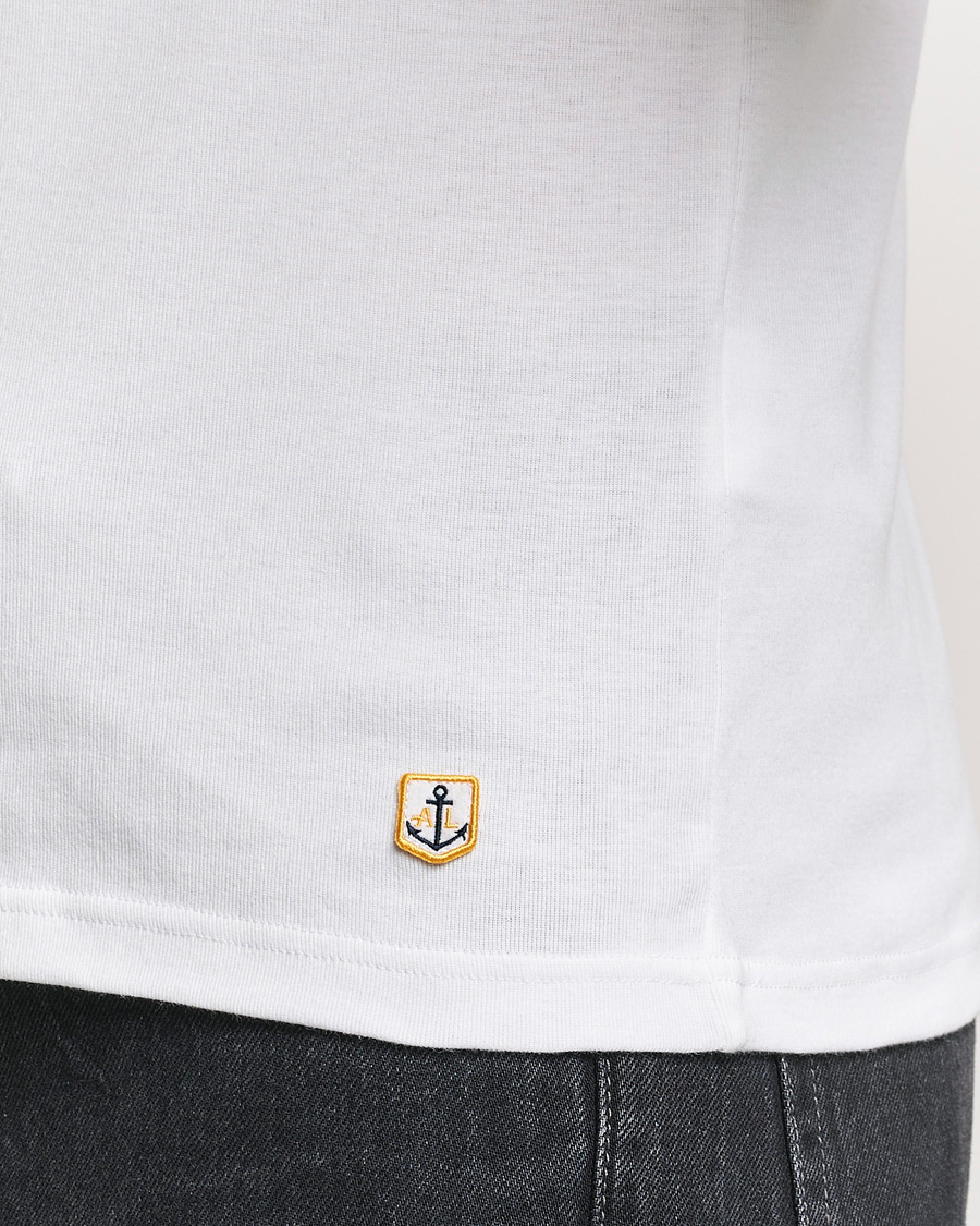 Homme | T-shirts | Armor-lux | 2-Pack Crew Neck T-Shirt White/Rich Navy