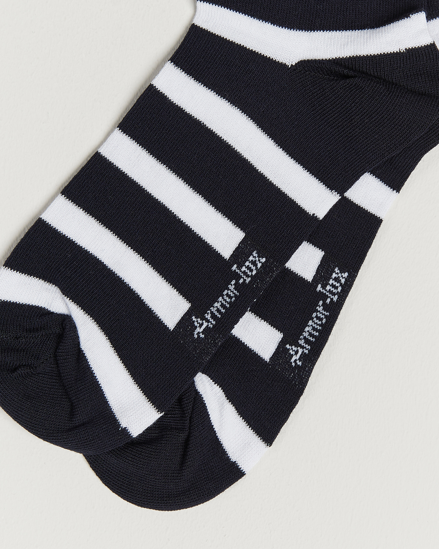 Homme | Chaussettes | Armor-lux | Loer Stripe Sock Rich Navy/White