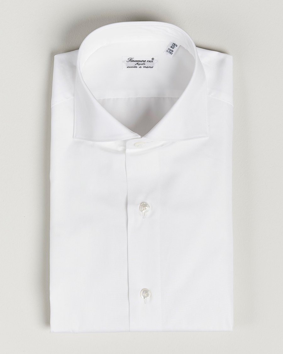 Homme | Chemises | Finamore Napoli | Milano Slim Fit Classic Shirt White