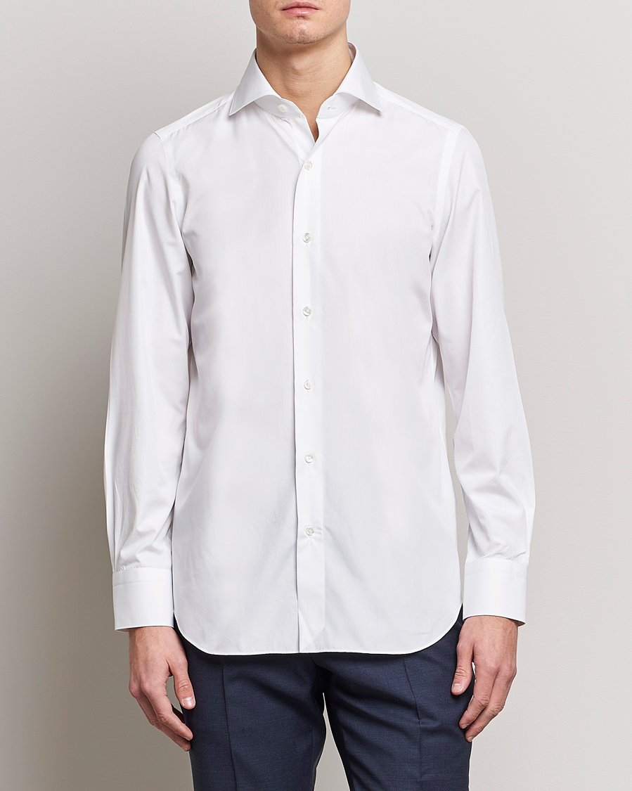 Homme | Chemises | Finamore Napoli | Milano Slim Fit Classic Shirt White