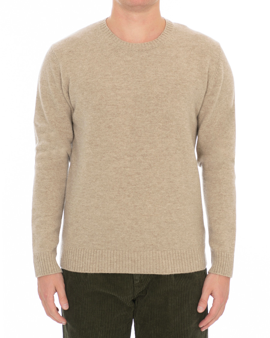 Homme | Pulls Et Tricots | Altea | Virgin Wool Crew Neck Sweater Sand
