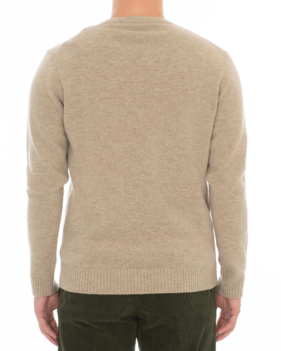 Homme | Pulls Et Tricots | Altea | Virgin Wool Crew Neck Sweater Sand