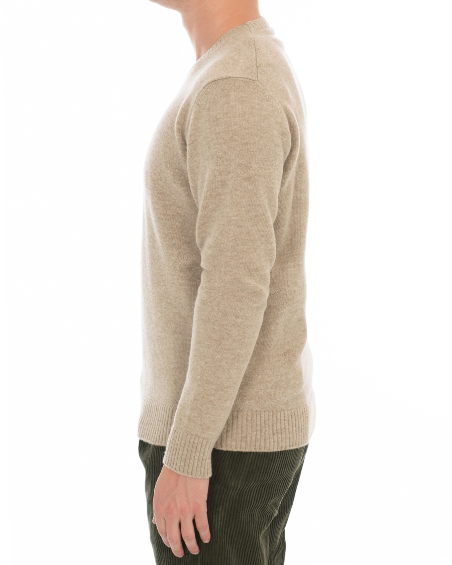 Homme | Pulls Et Tricots | Altea | Virgin Wool Crew Neck Sweater Sand