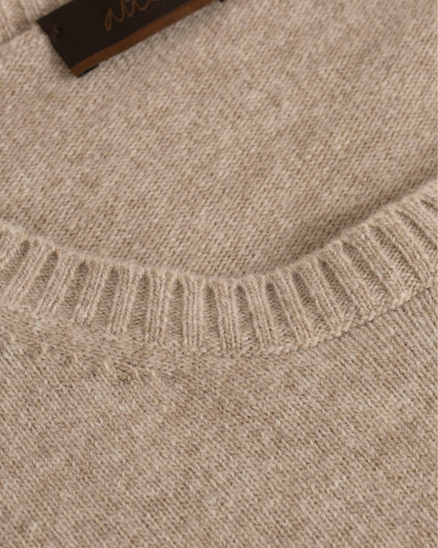 Homme | Pulls Et Tricots | Altea | Virgin Wool Crew Neck Sweater Sand