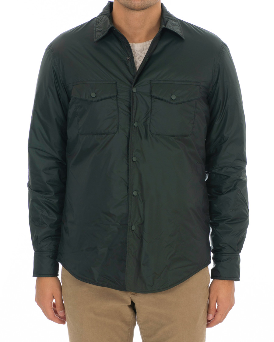 Homme | Manteaux Et Vestes | Aspesi | Marvin Nylon Shirt Jacket Dark Green