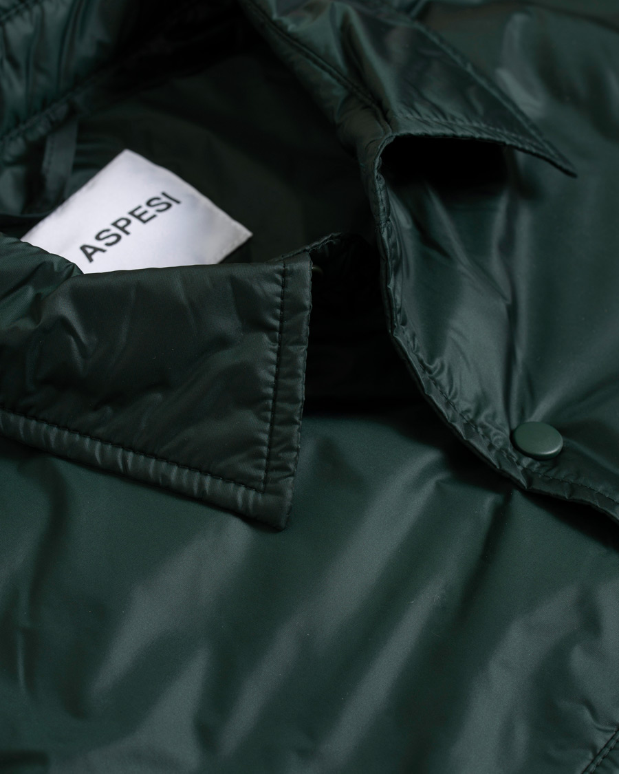 Homme | Manteaux Et Vestes | Aspesi | Marvin Nylon Shirt Jacket Dark Green