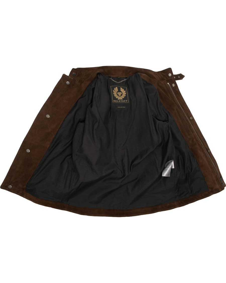 Homme | Manteaux Et Vestes | Belstaff | Denesmere Suede Field Jacket Chocolate Brown