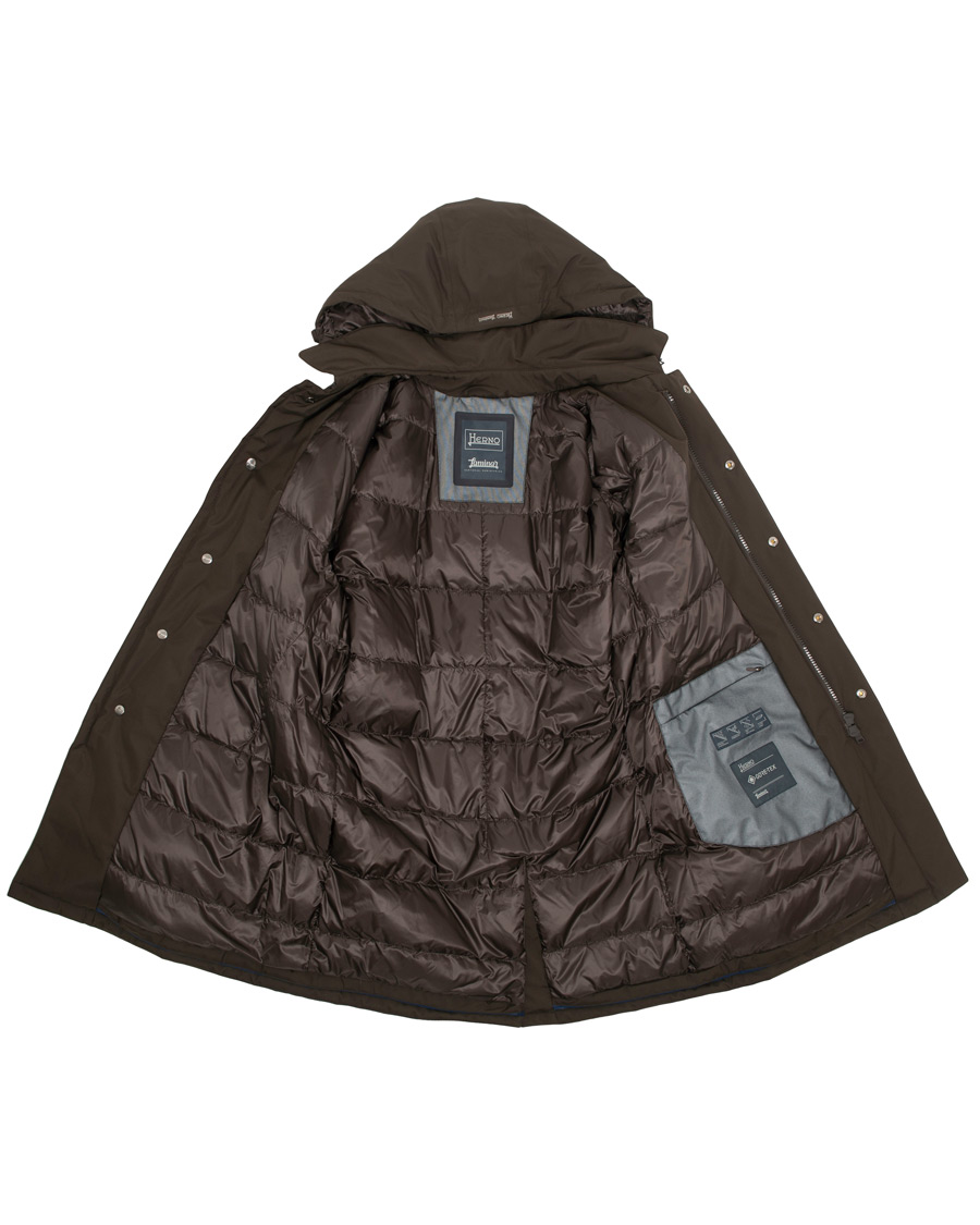 Homme | Manteaux Et Vestes | Herno | Laminar Padded Coat Brown