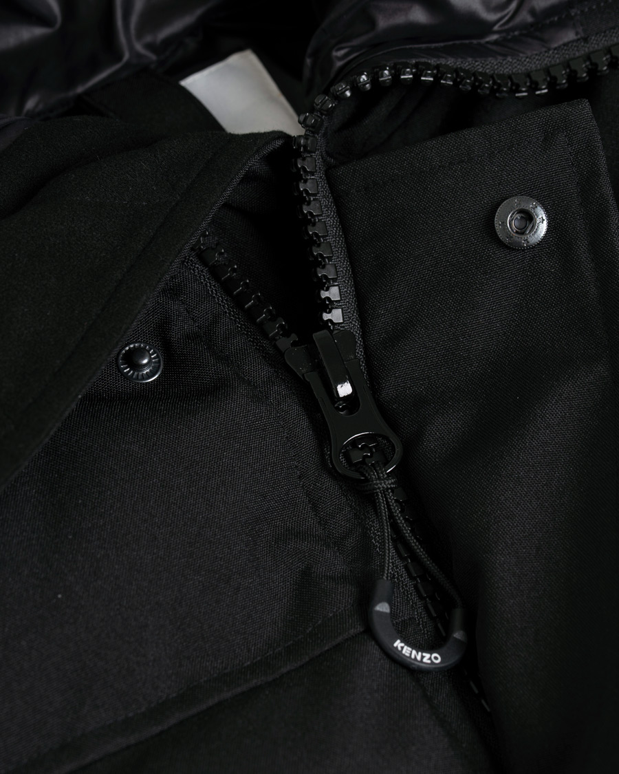 Homme | Manteaux Et Vestes | KENZO | Short Down Jacket Technic Canvas Black