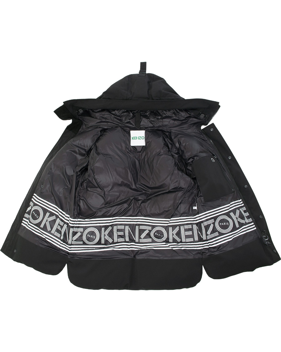 Homme | Manteaux Et Vestes | KENZO | Short Down Jacket Technic Canvas Black