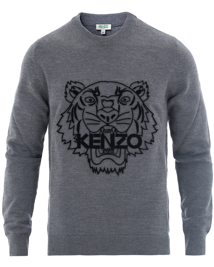 Homme | Pulls Et Tricots | KENZO | Tiger Head Jumper Grey