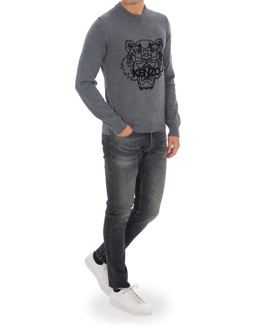 Homme | Pulls Et Tricots | KENZO | Tiger Head Jumper Grey
