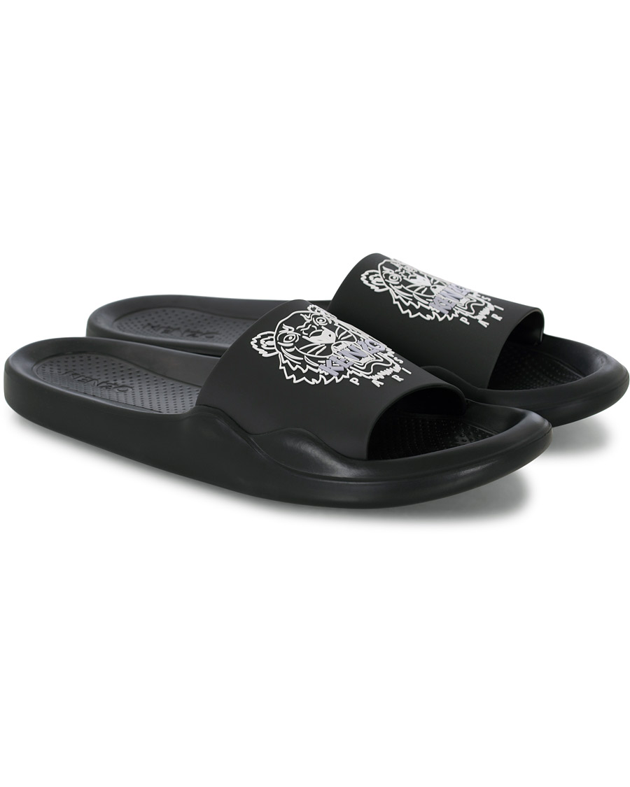 Homme | KENZO Pool Mule Tiger Head Black | KENZO | Pool Mule Tiger Head Black
