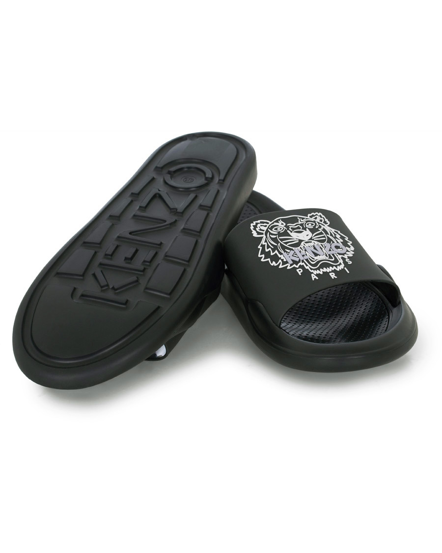 Homme | KENZO Pool Mule Tiger Head Black | KENZO | Pool Mule Tiger Head Black