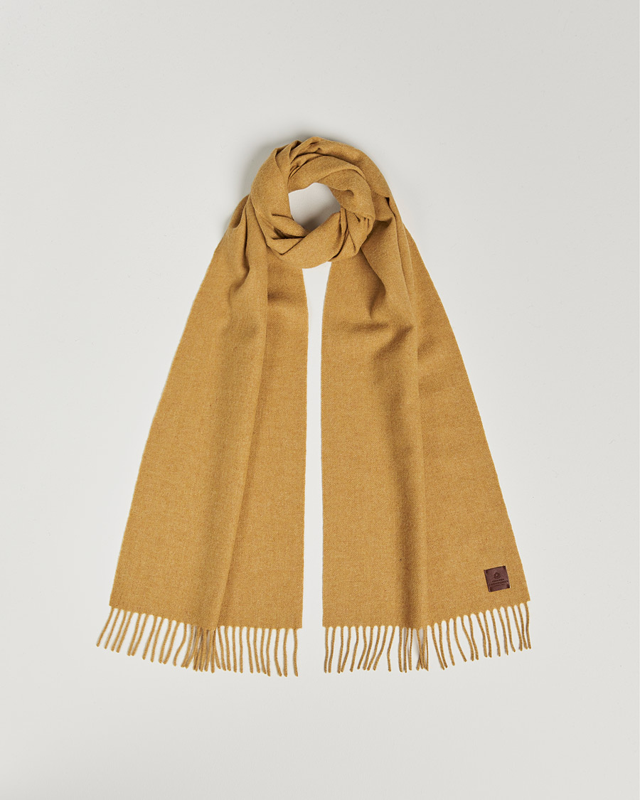 Homme | Amanda Christensen Wool Scarf Yellow Melange | Amanda Christensen | Wool Scarf Yellow Melange