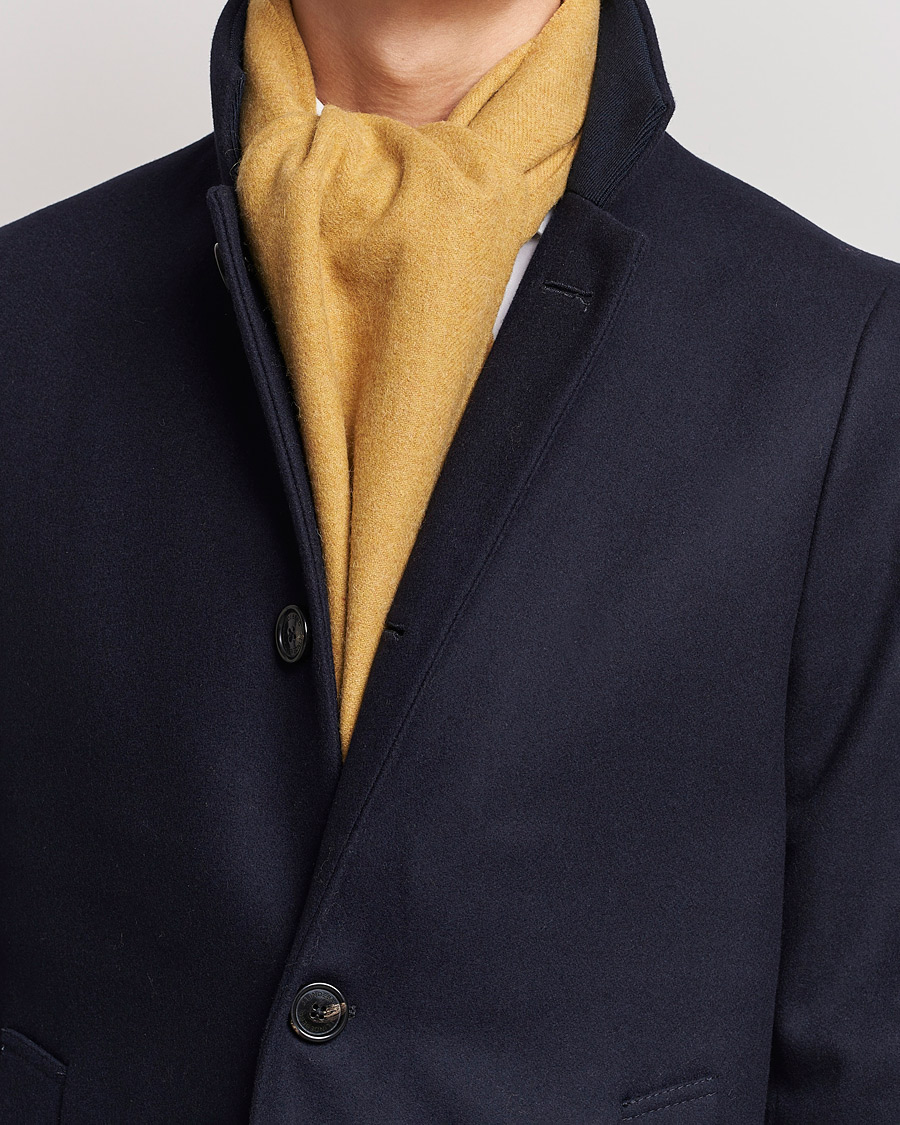 Homme | Amanda Christensen Wool Scarf Yellow Melange | Amanda Christensen | Wool Scarf Yellow Melange