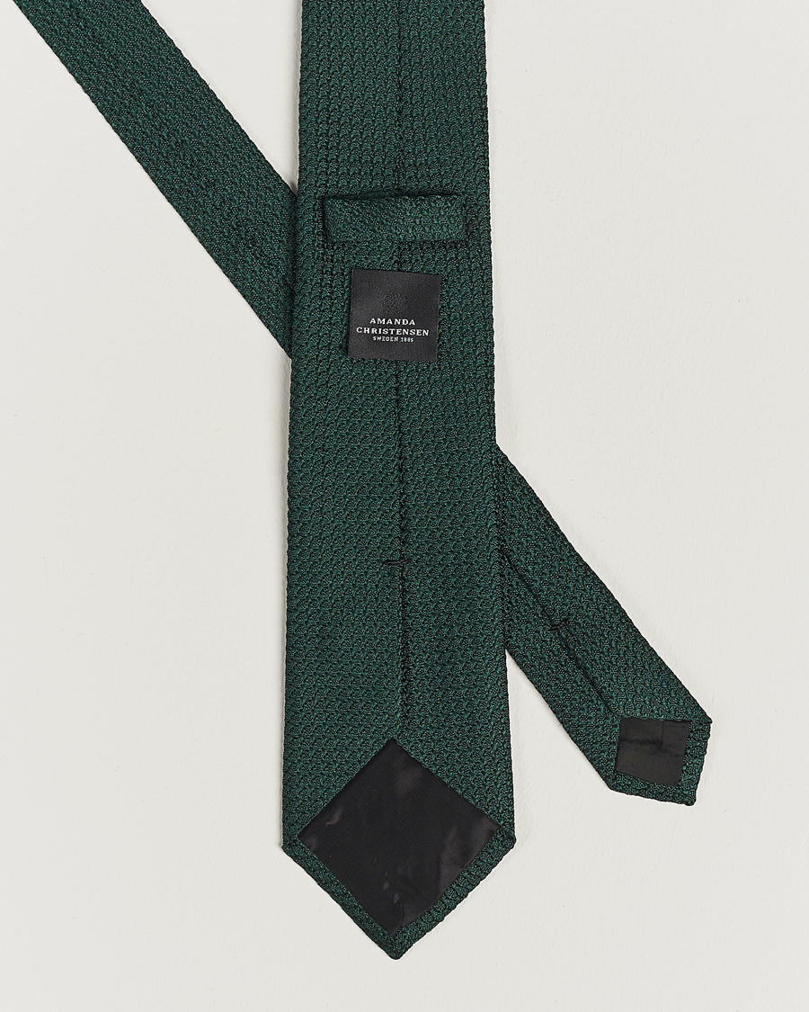 Homme | Cravates | Amanda Christensen | Silk Grenadine 8 cm Tie Green